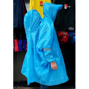 پانچو جاکوله دار رنگ آبی