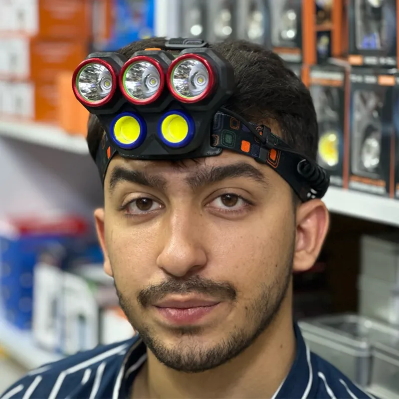 Small-Sun-zy-207-brand-headlamp-with-five-lamps_11zon چراغ پیشانی پنج لامپ برند اسمال سان مدل zy-207