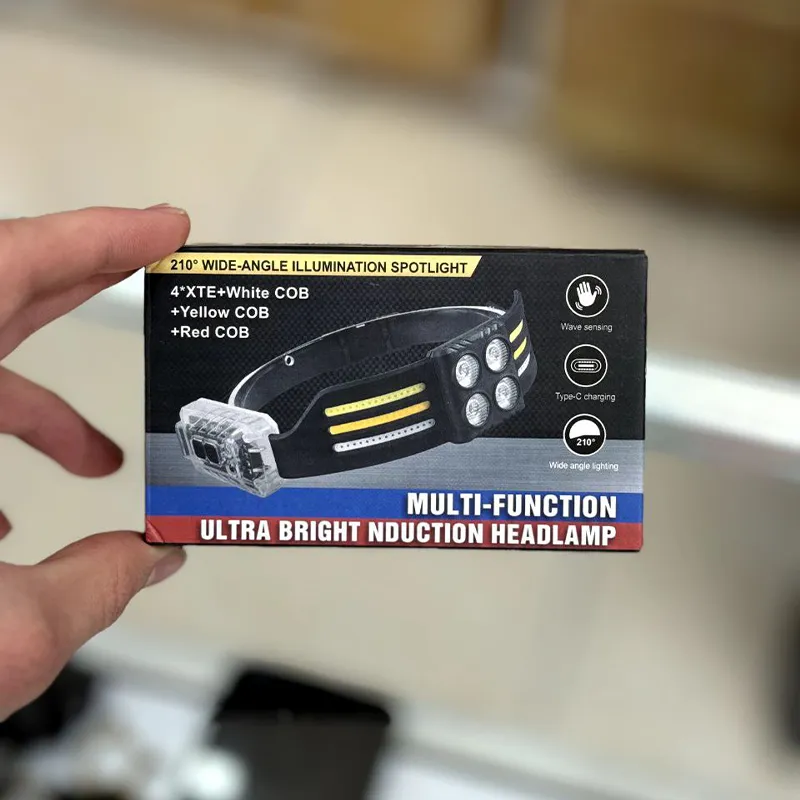 Strip-headlight-with-six-COB-bulbs-and-four-LED-long-range-bulbs_11zon هدلایت نواری دارای شش لامپ COB و چهار لامپ دور برد LED